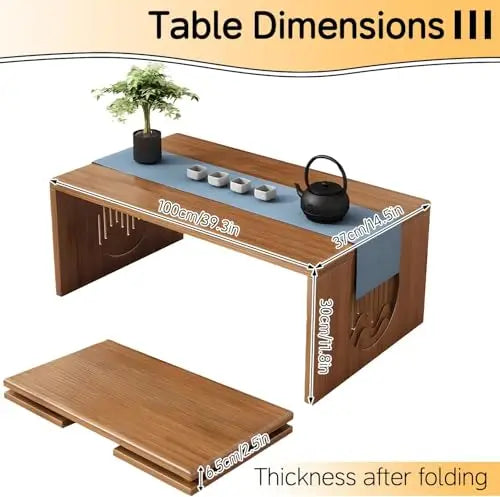 Portable Bamboo Tea Table