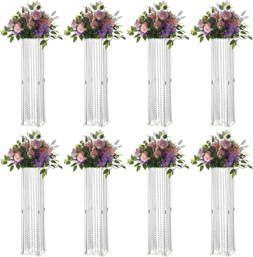 Flower Stand with Crystals Beads