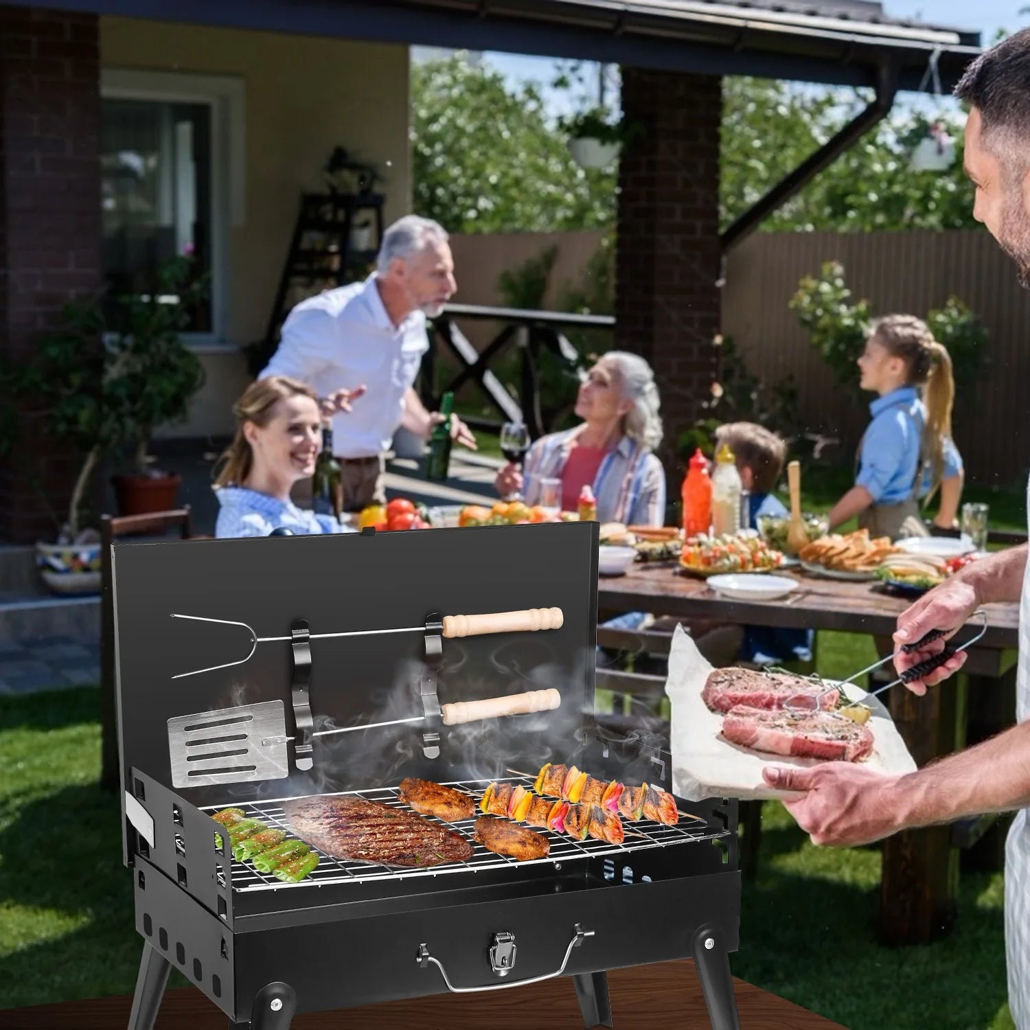 Portable Charcoal BBQ Grill