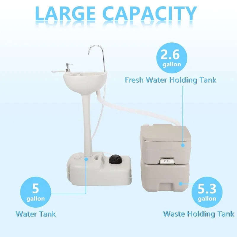 Portable Sink And Toilet Combo