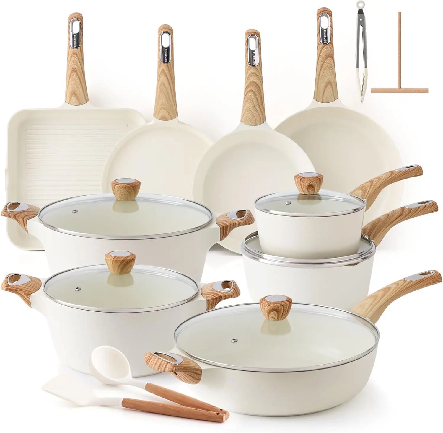 26-Piece Ceramic Nonstick Cookware Set