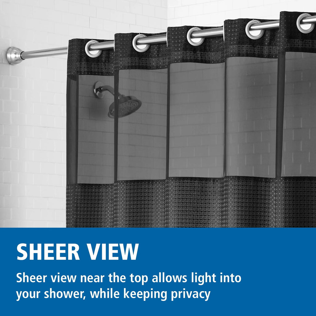 No Hook  Shower Curtain