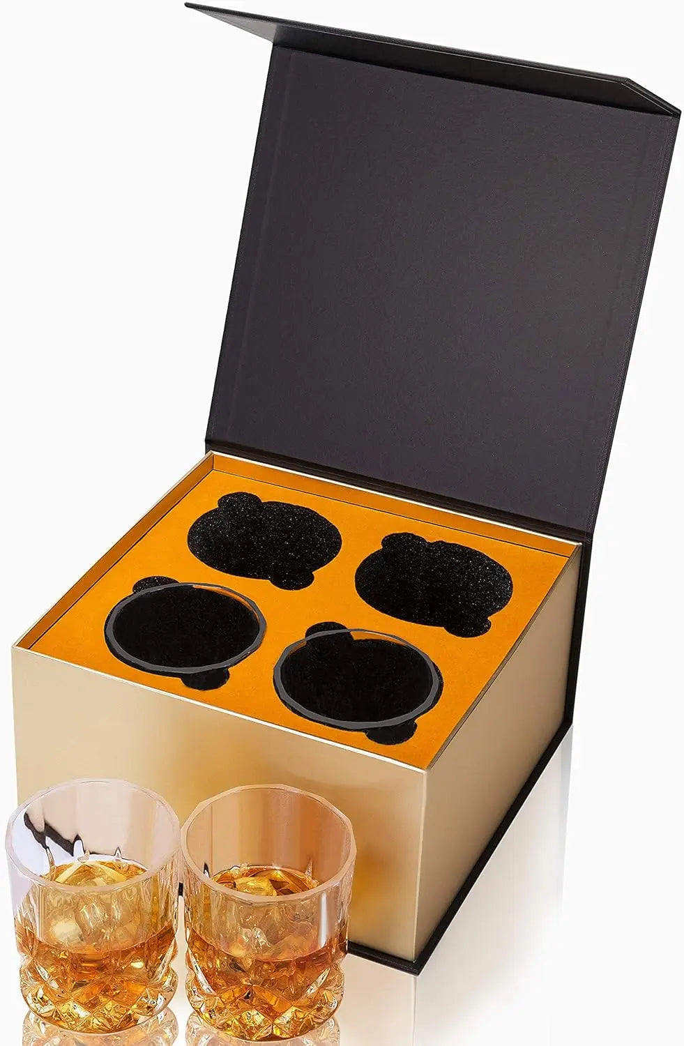 Luxury Box Set of 4 Whiskey Glasses 10 oz