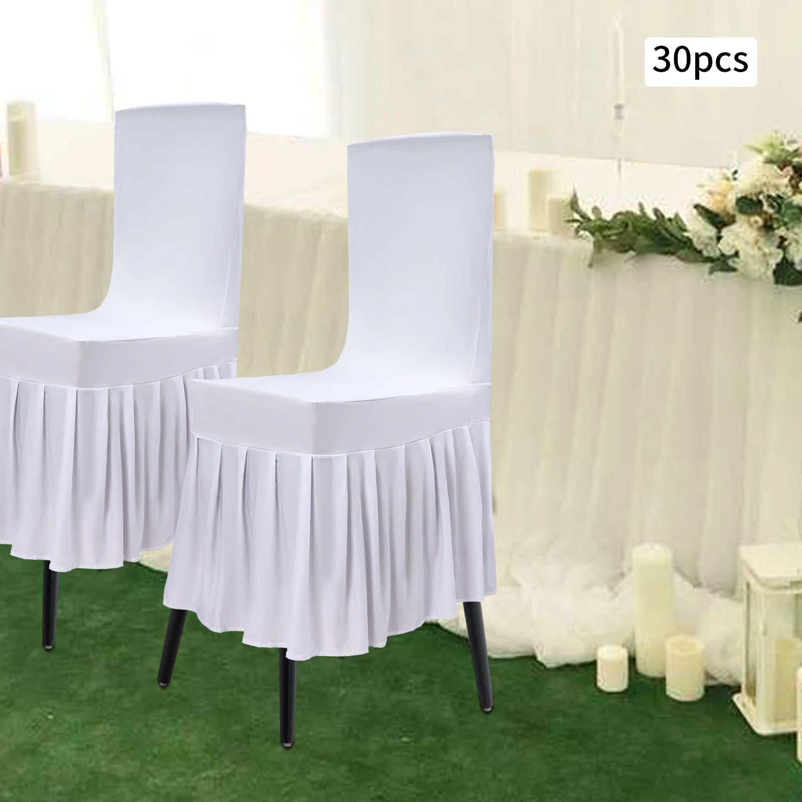 Wedding Pleated Chair Covers