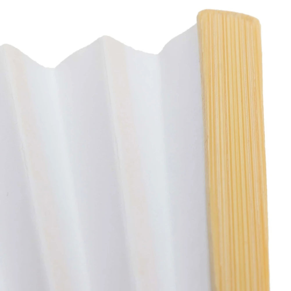 1-50PCS  Bamboo Folding Fan