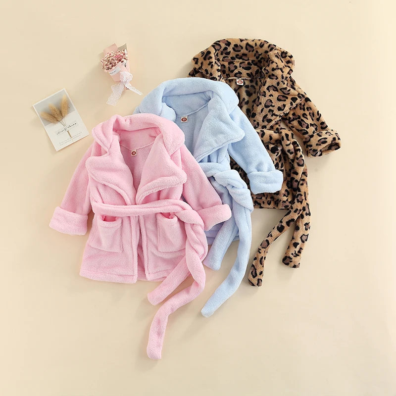 Children's Plush Bathrobe