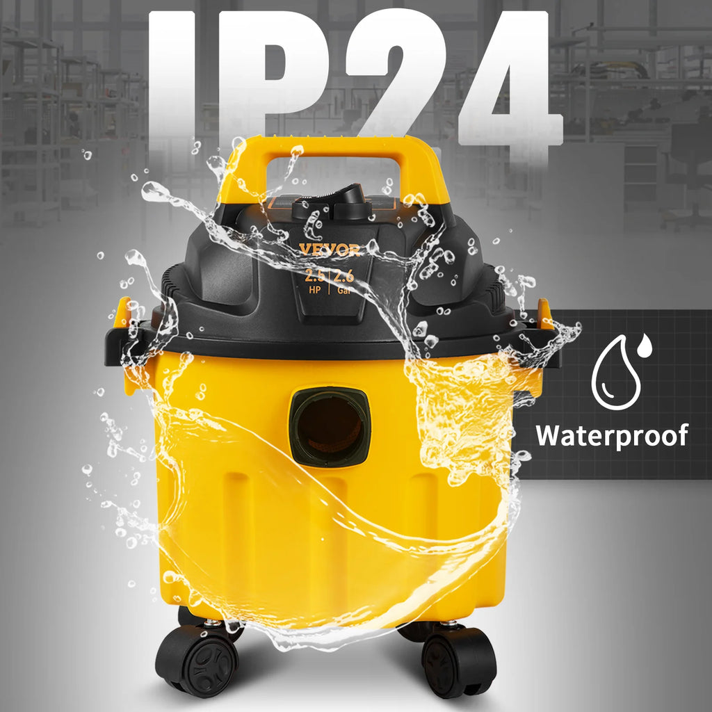 Wet Dry Vac 2.6 Gallon 2.5 Peak HP 3