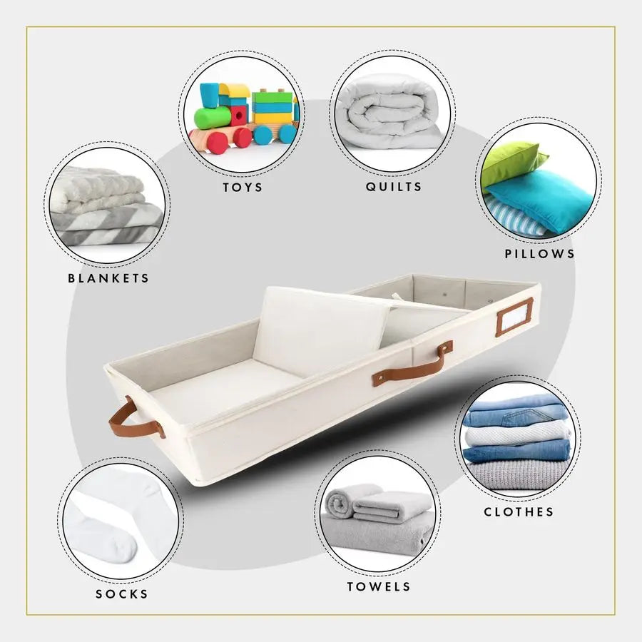 2pc  Under Bed Storage Containers