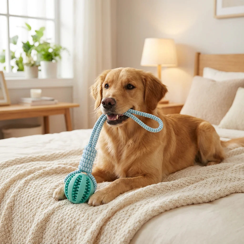 Treat Dispenser Ball & Rope