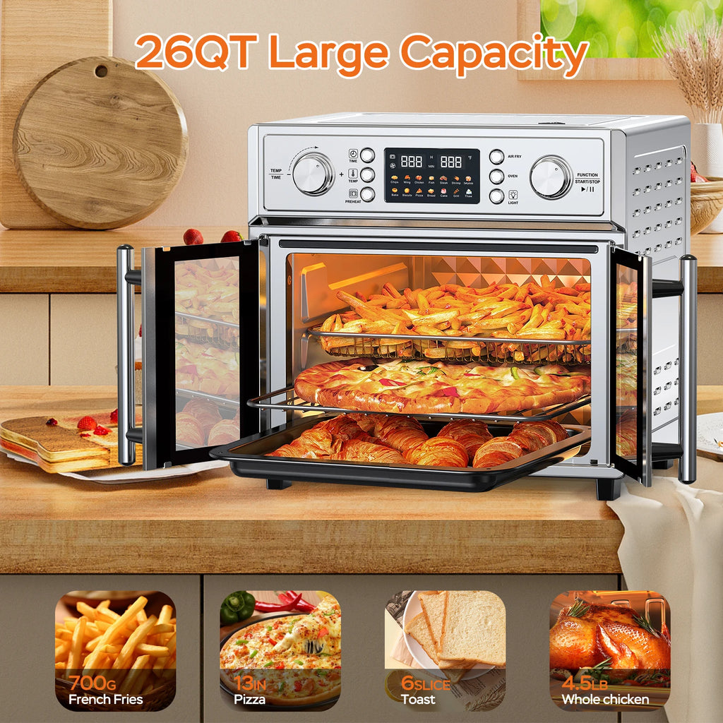 29.5QT 7-in-1 Air Fryer Toaster Oven