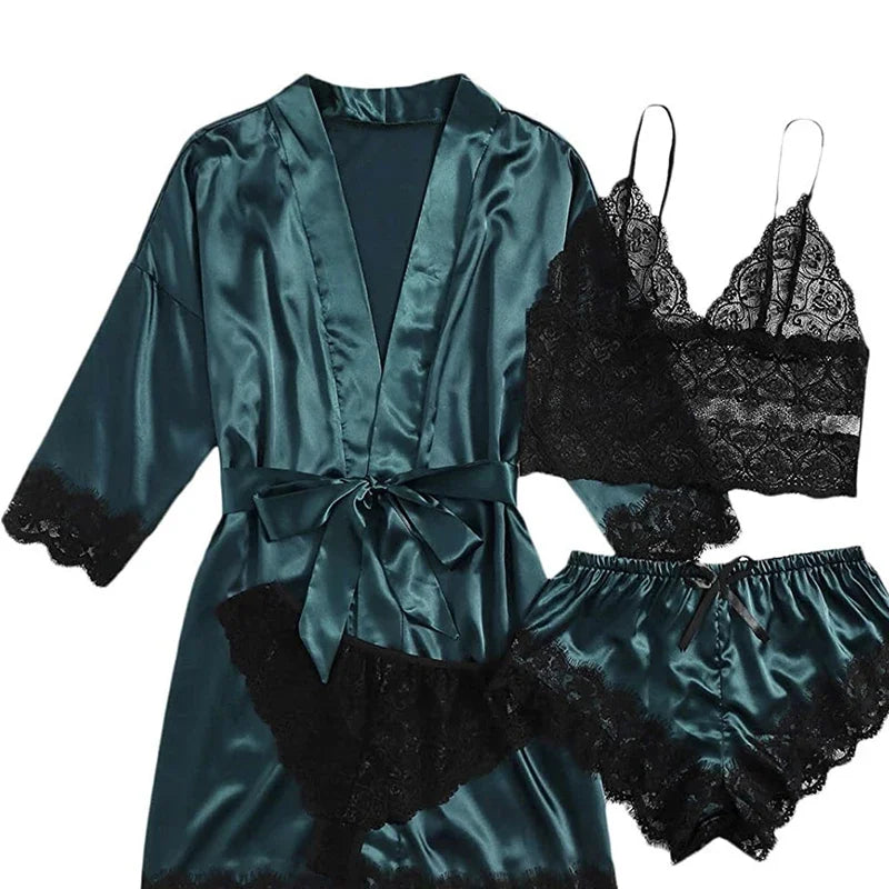Sexy Four Piece Lingerie Set