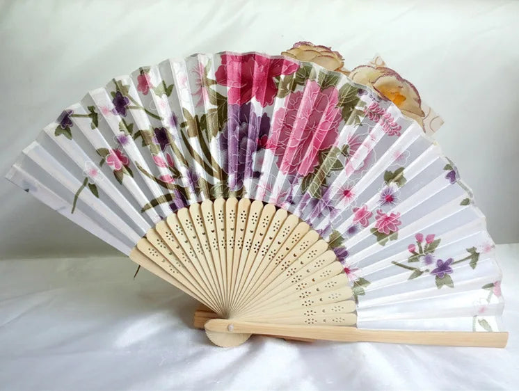 Vintage Style Silk Chinese Folding Fan