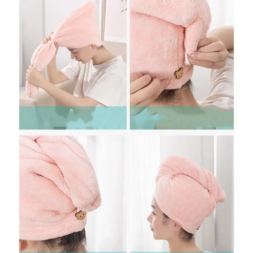 10Pcs Quick Dry Hair Quick Drying Microfiber Towels