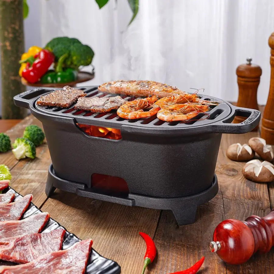 Cast Iron Hibachi Grill