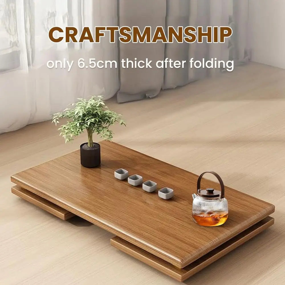 Compact Japanese Folding Floor Table