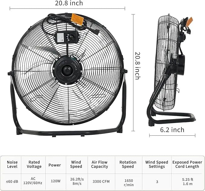 High Velocity Heavy Duty Industrial Fan
