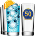 Tall Highball 14 oz Drinking Glasses, Set of 4