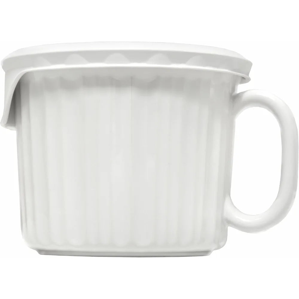 Ceramic Meal Mugs with BPA-Free Vented Lids