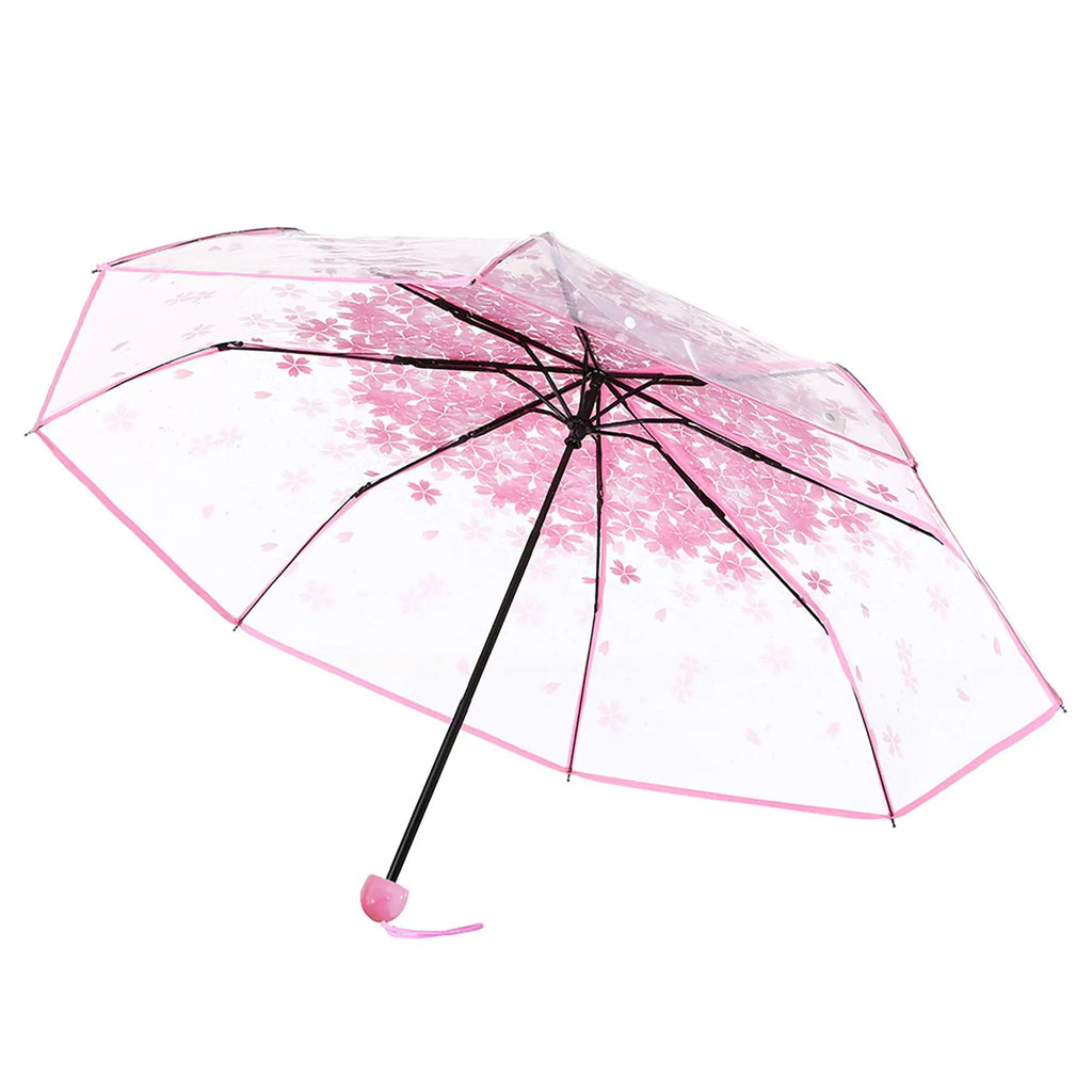 Transparent Clear Umbrella 3 Fold