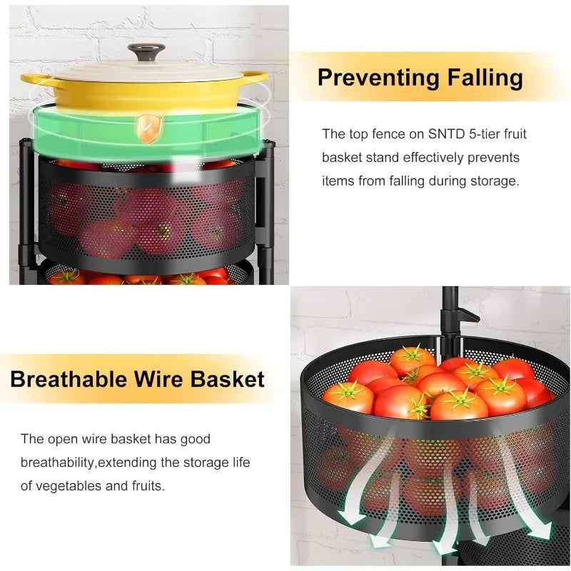 Fruit And Vegetable Basket Bowls