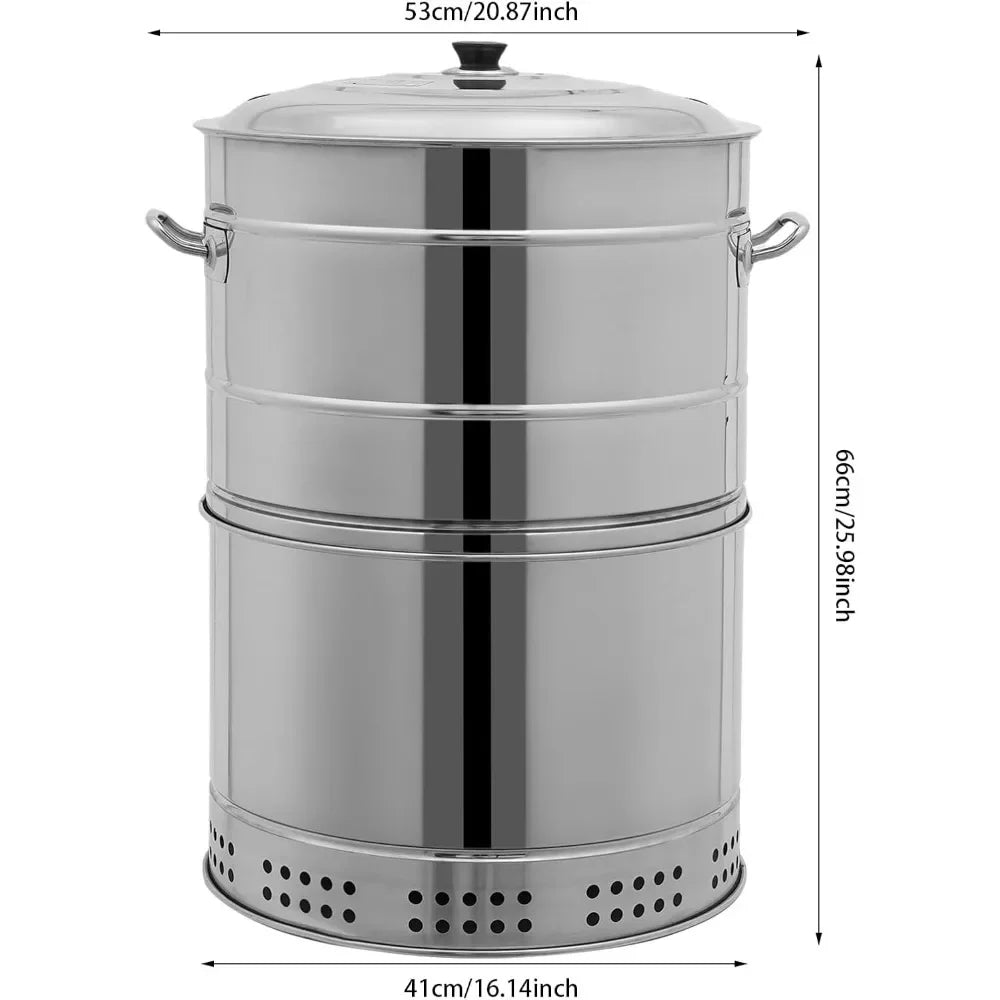 Large Portable Smokeless Charcoal Grill