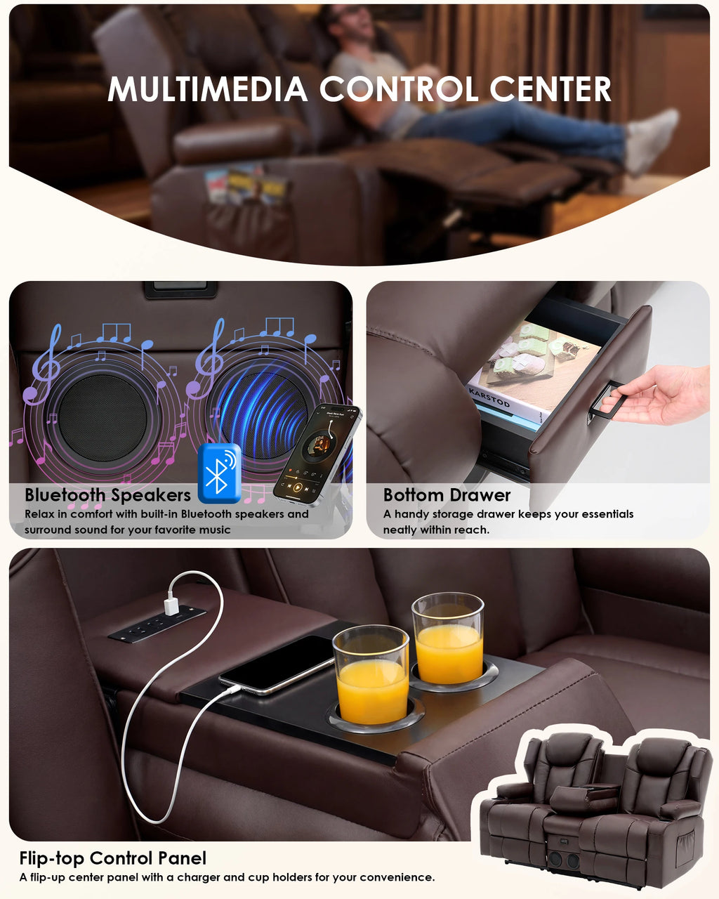 Love Seat With Heat & Massage