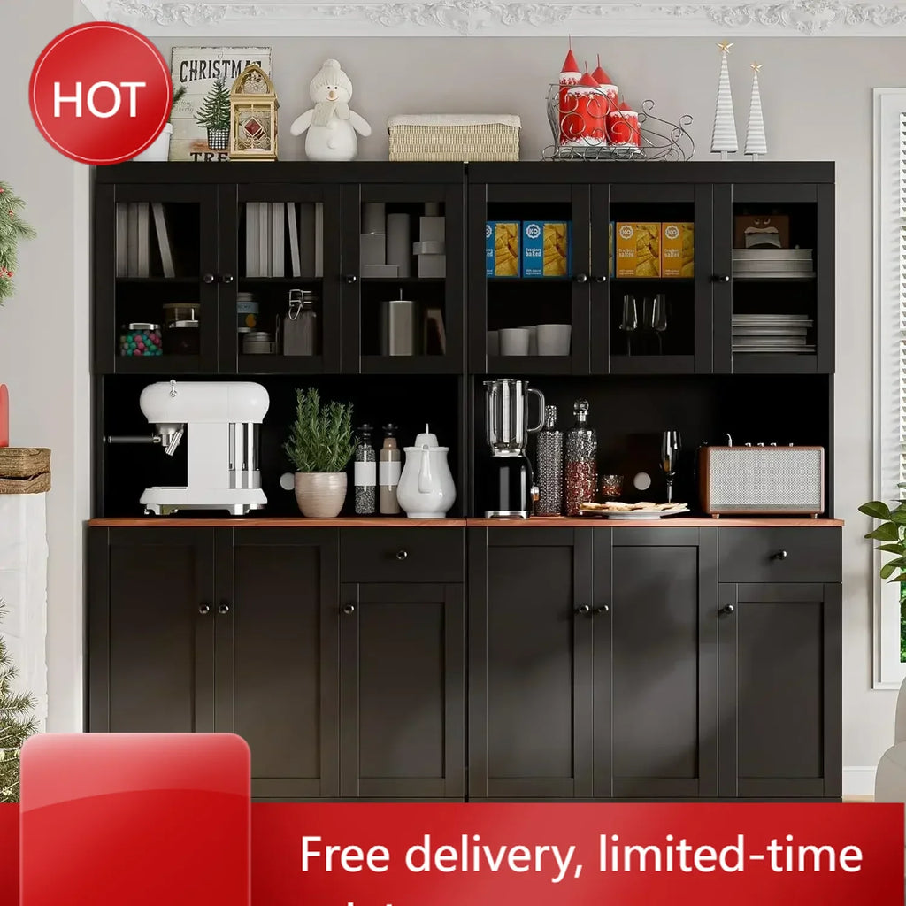 71" Tall Kitchen Pantry Storage Cabinet