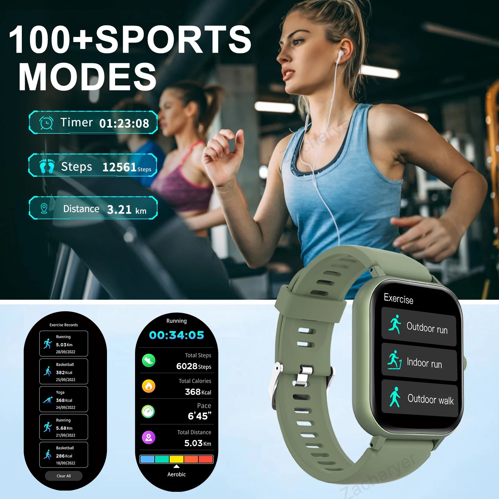 Smart Watch, Wireless