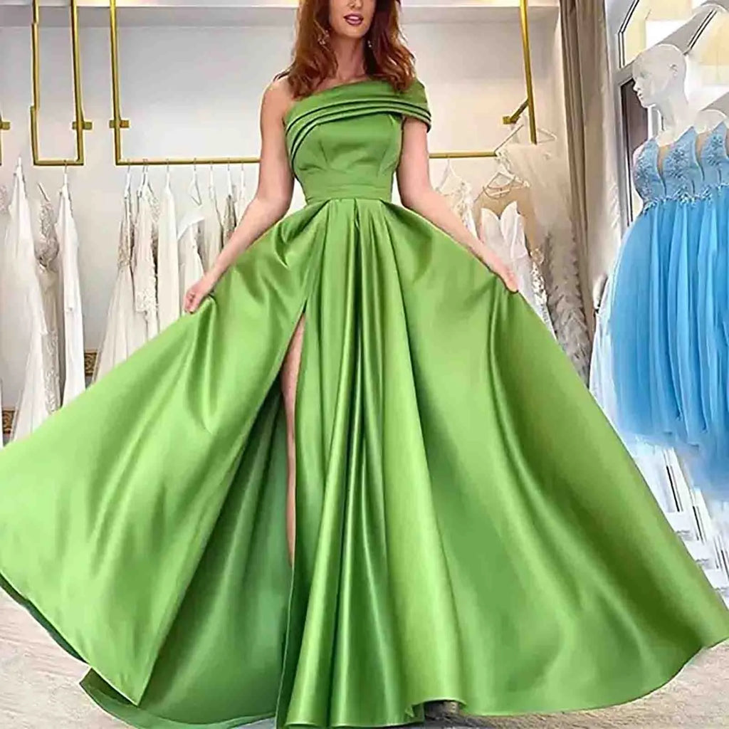 Satin Evening Gown