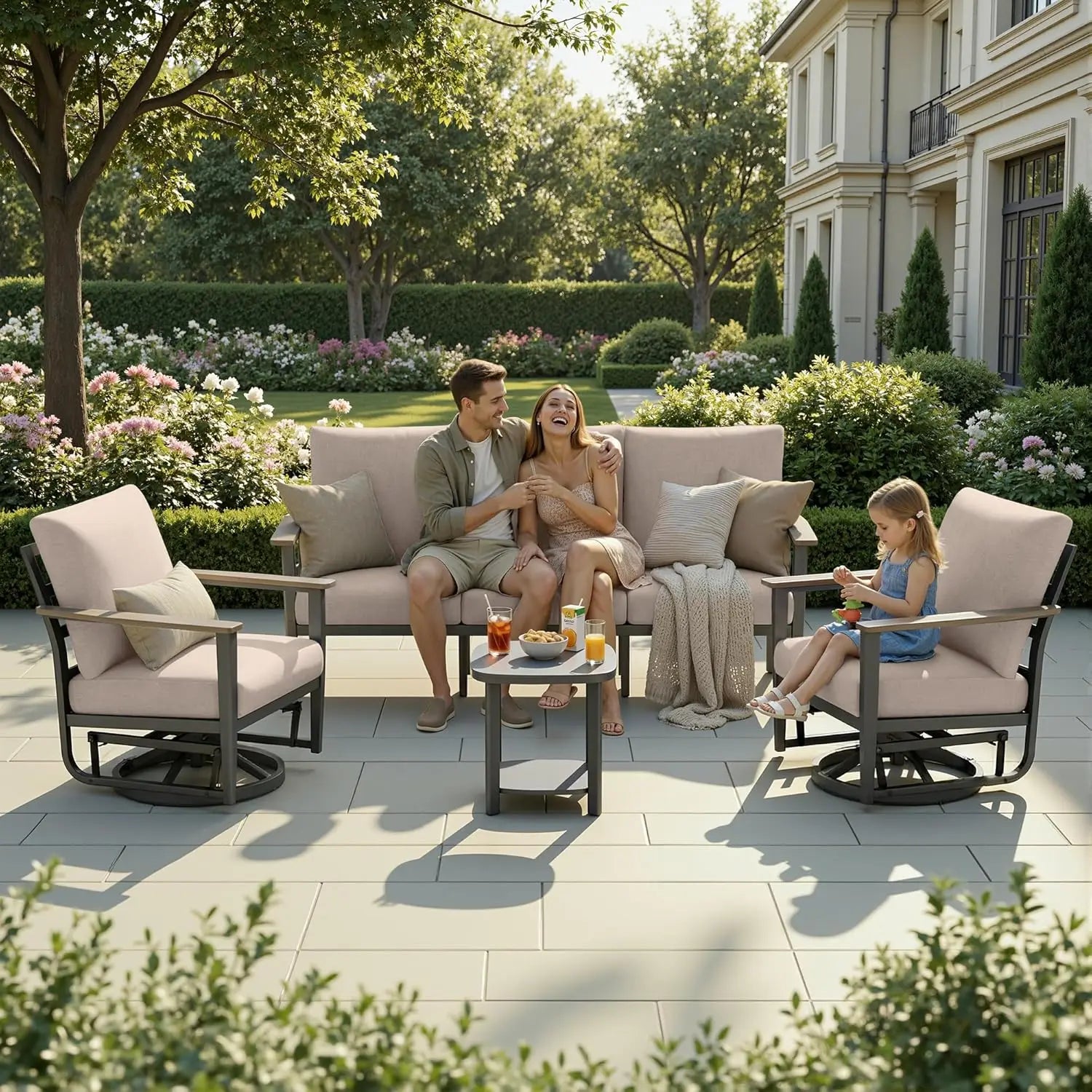 Aluminum 5 - Piece Patio Set