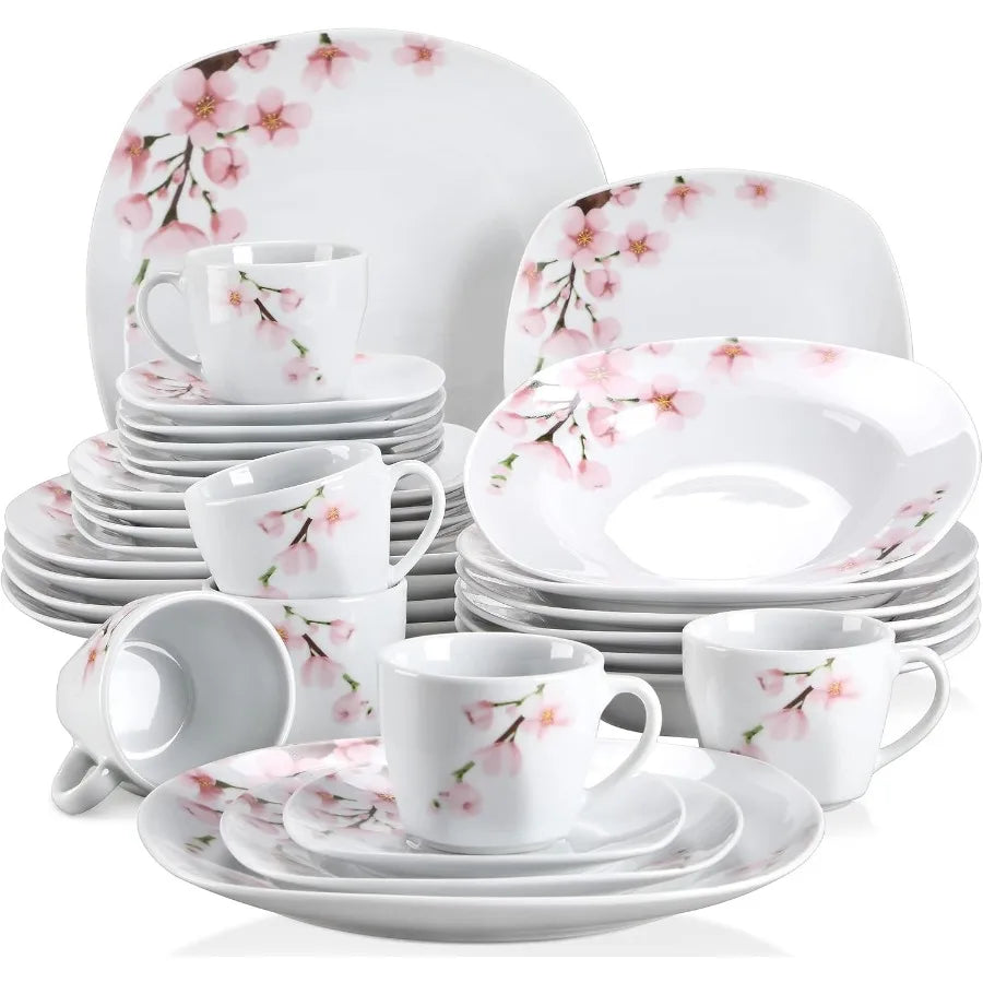 Porcelain Dinnerware for 6