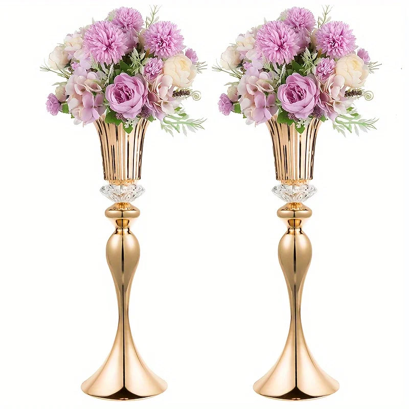 Metal Centerpiece Vases