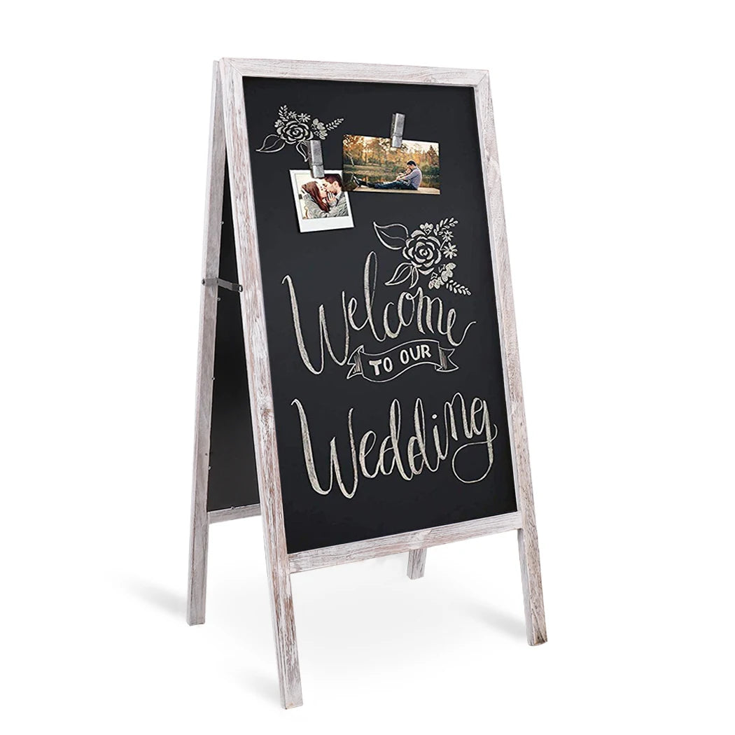 Double-Sided Chalkboard Easel Magnetic
