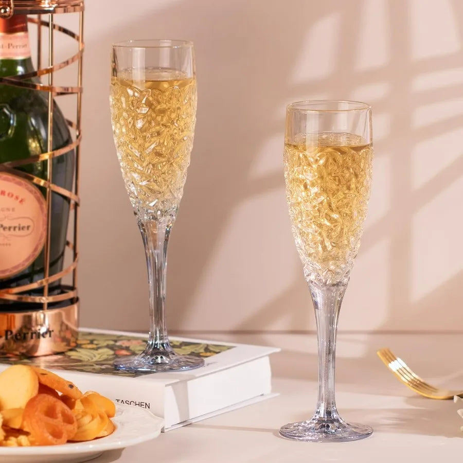 Champagne Flutes Crystal Glasses