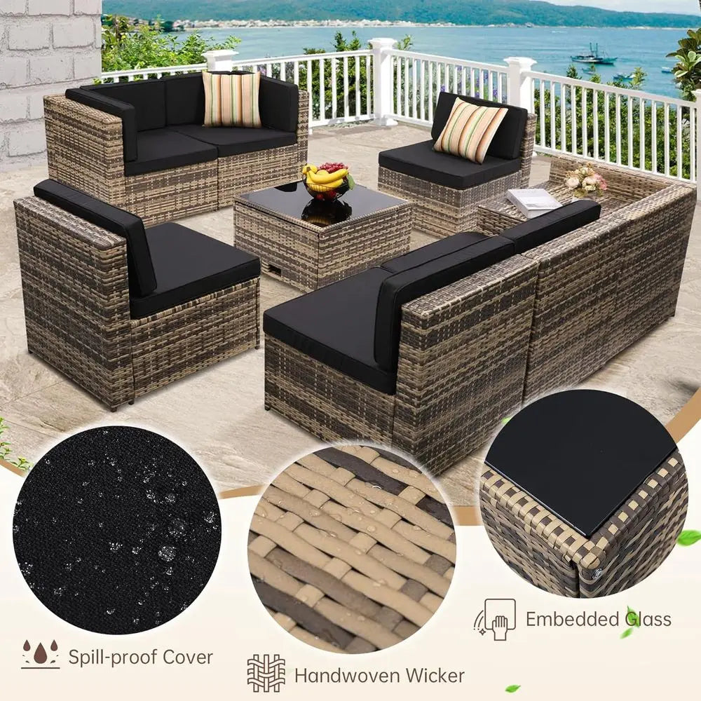 8-Piece Outdoor  Patio Furniture Set