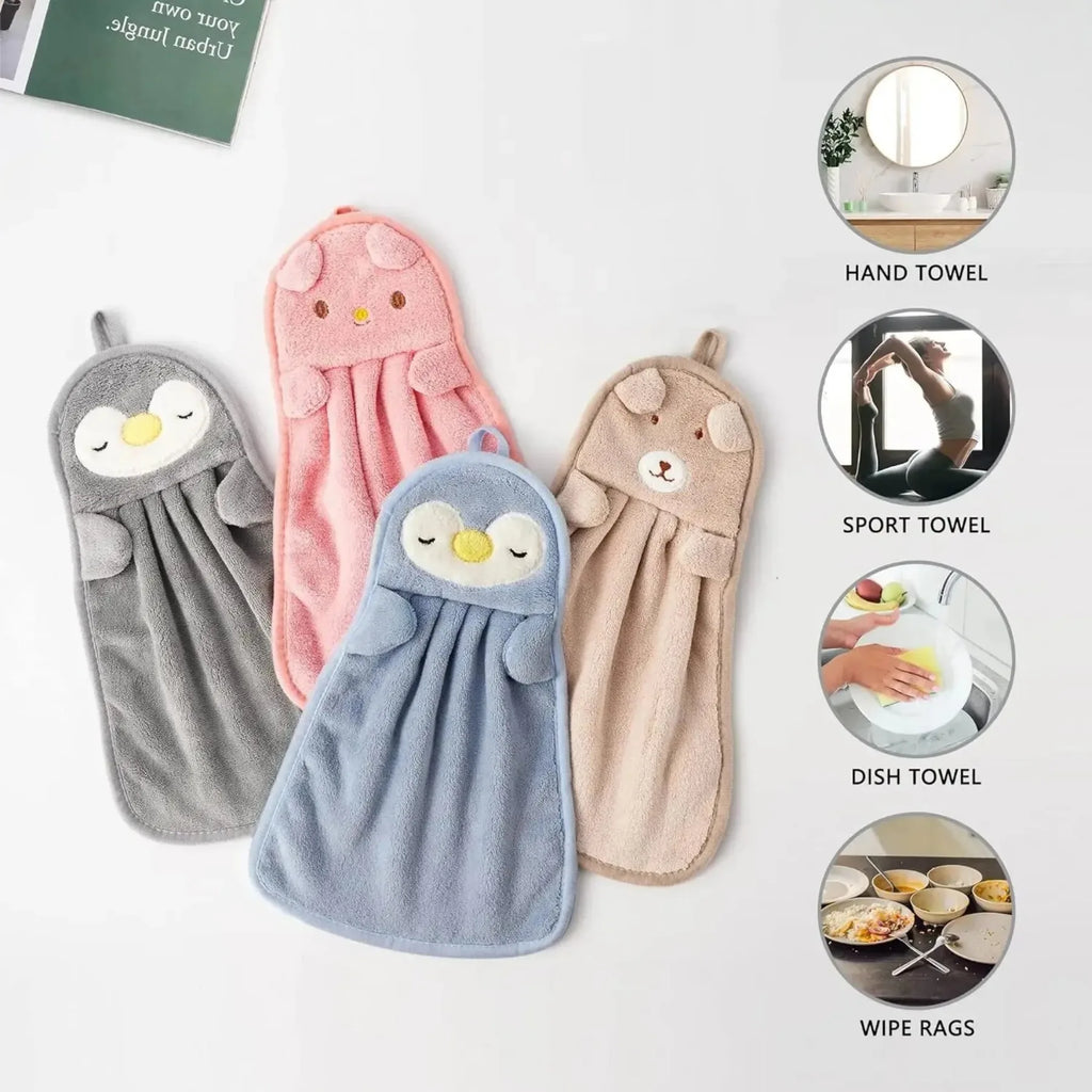 Cute Animal Kids Toddler Hand Towels