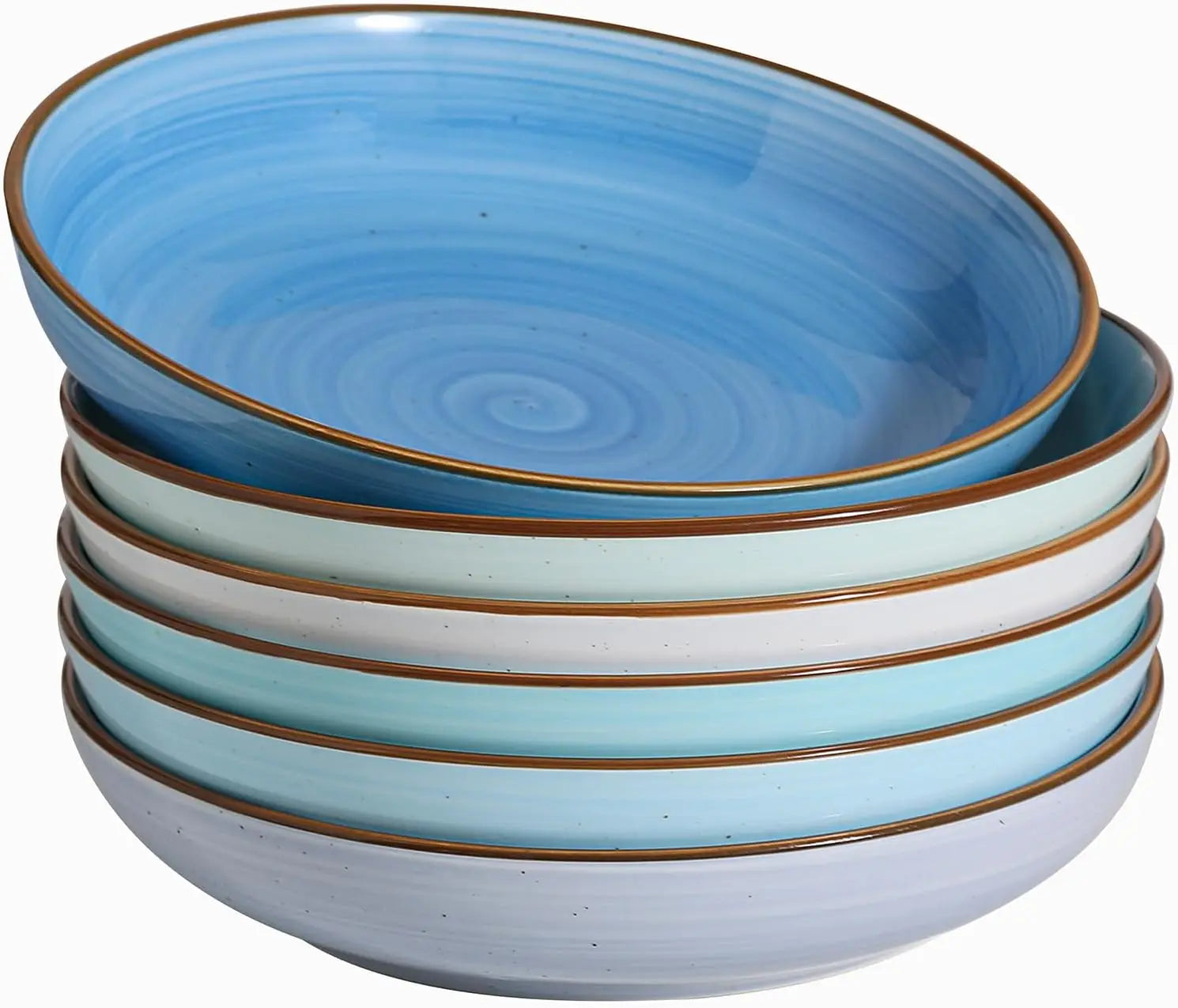 8.5'' Ceramic Pasta Bowls Set of 6