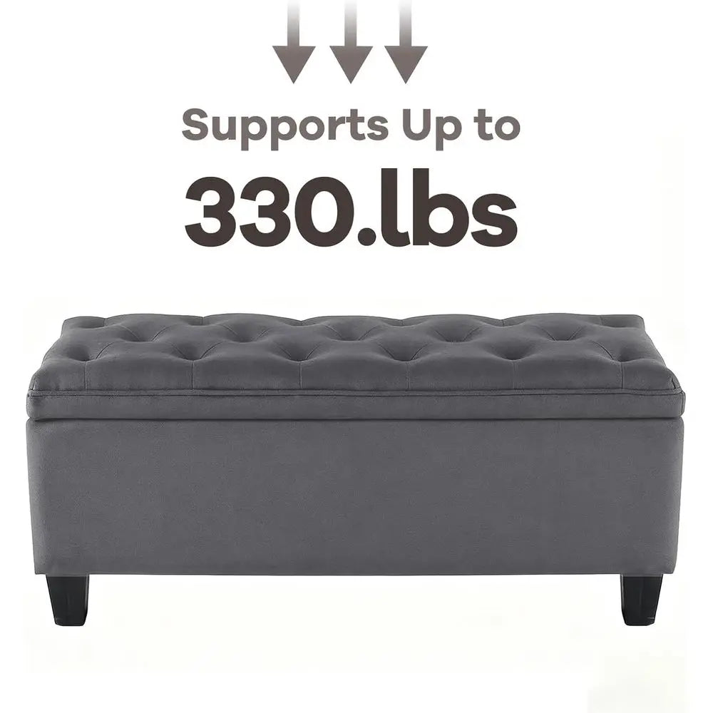 Space-Saving Ottoman Bench with Storage