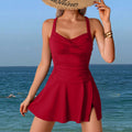 Tankini Pleated Swimsuit Set