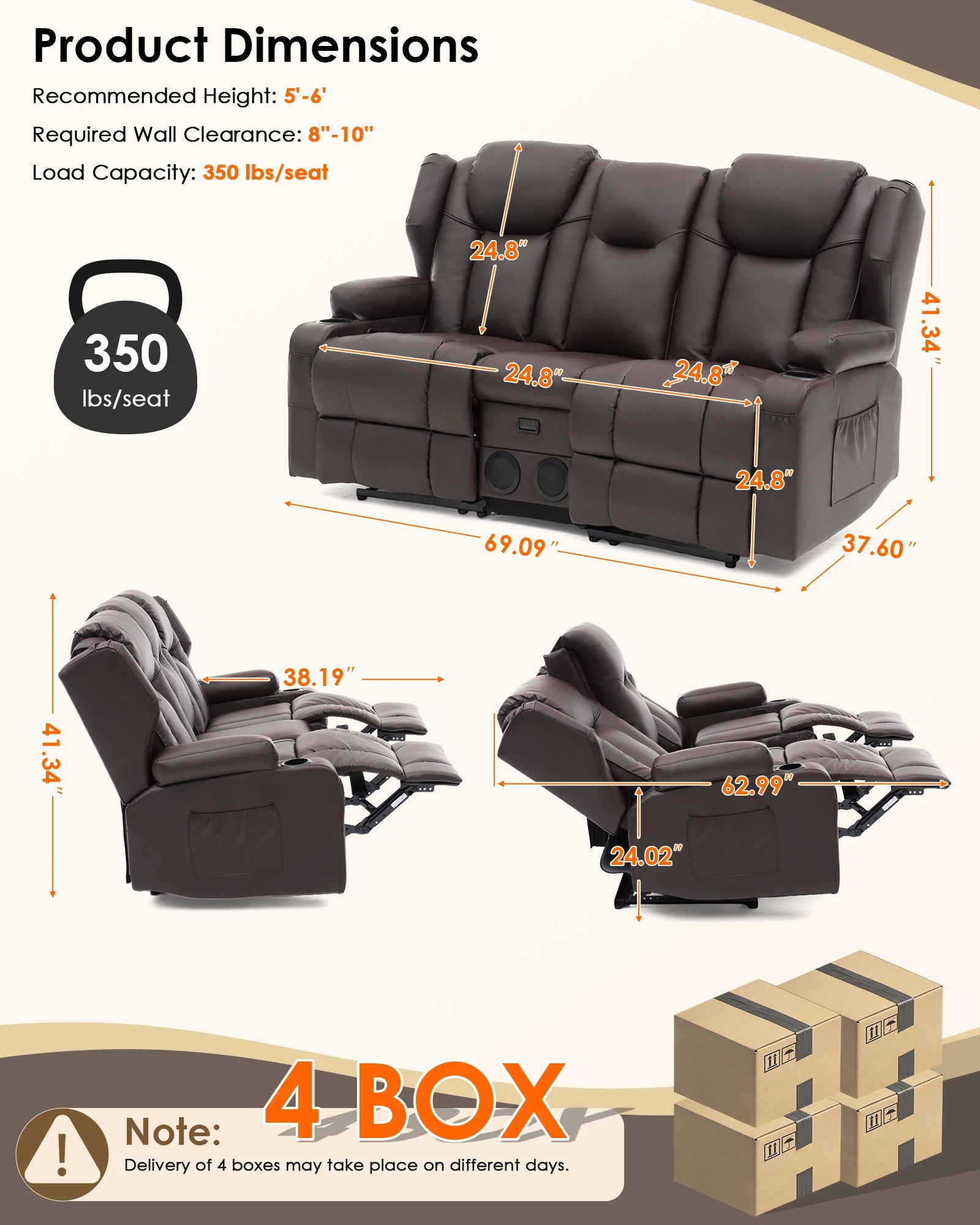 Home Theater Love Seat