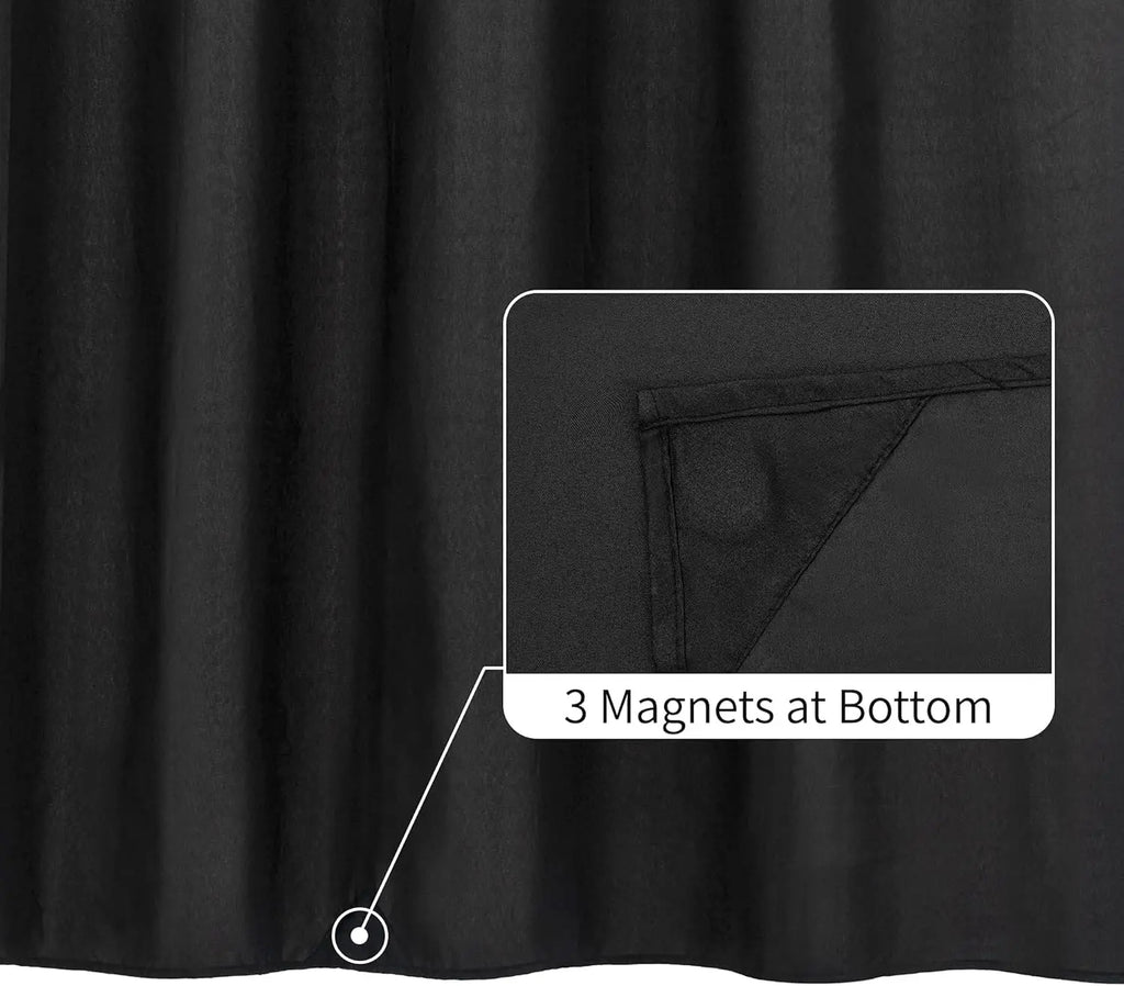 Waterproof Shower Curtain with Magnets