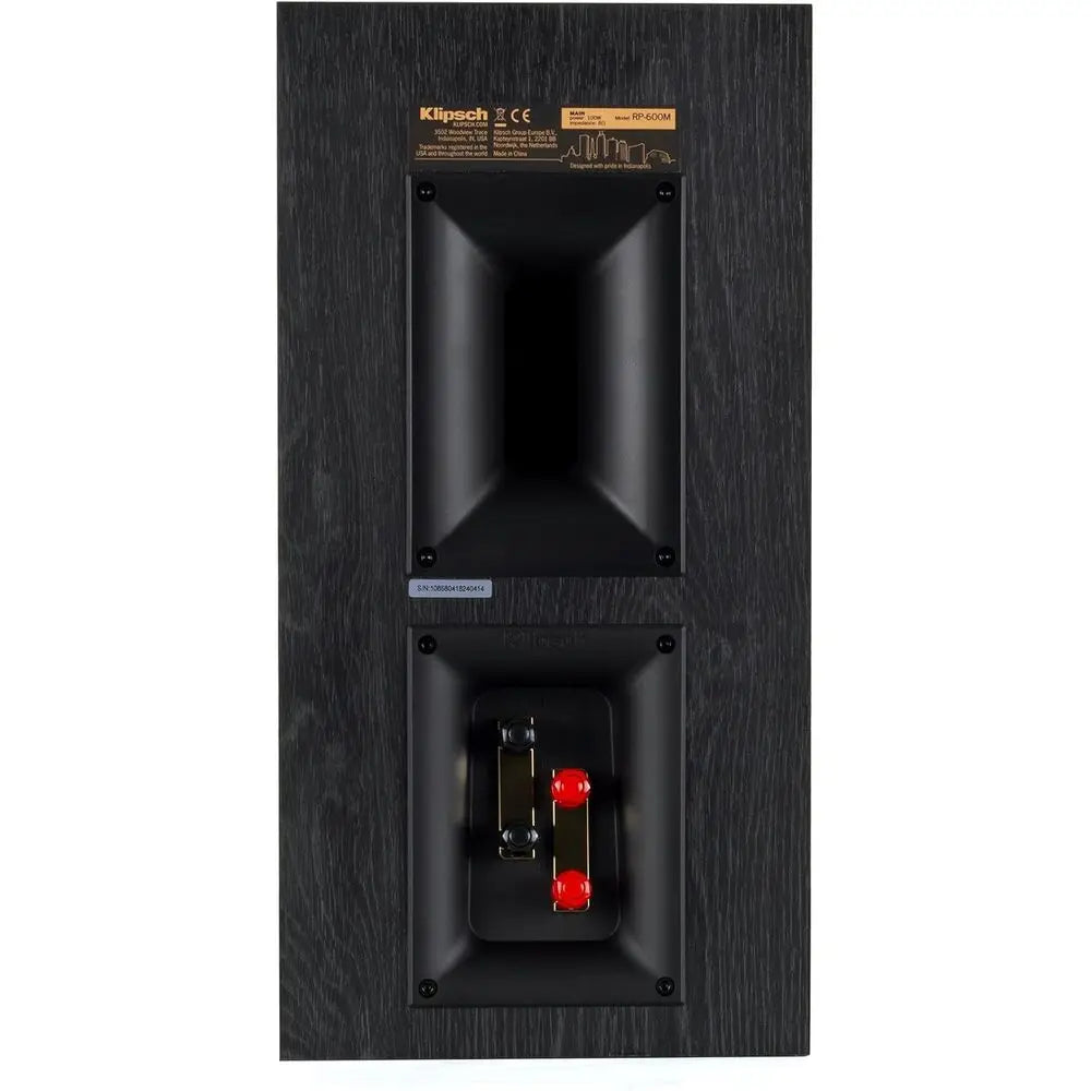 Premium Ebony Finish Bookshelf Speakers - Stereo Pair