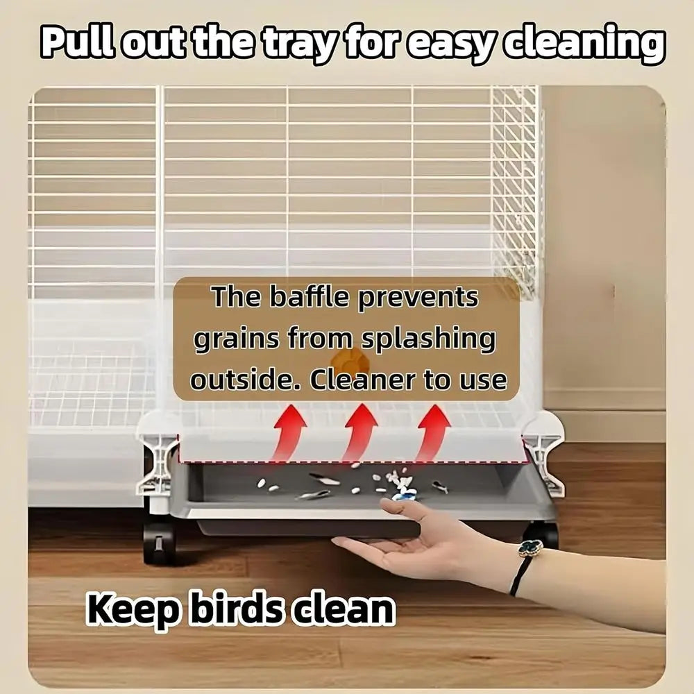 Portable 60 Tall Bird Cage