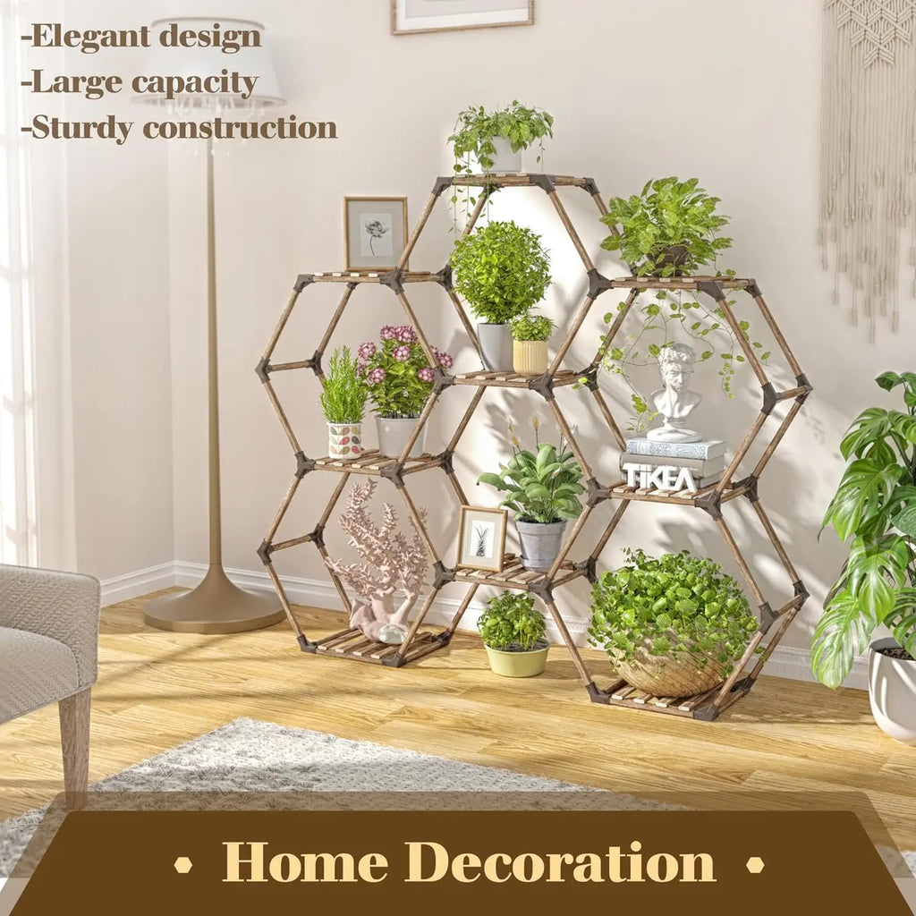 Hexagonal Plant Stand Indoor/ Outdoor