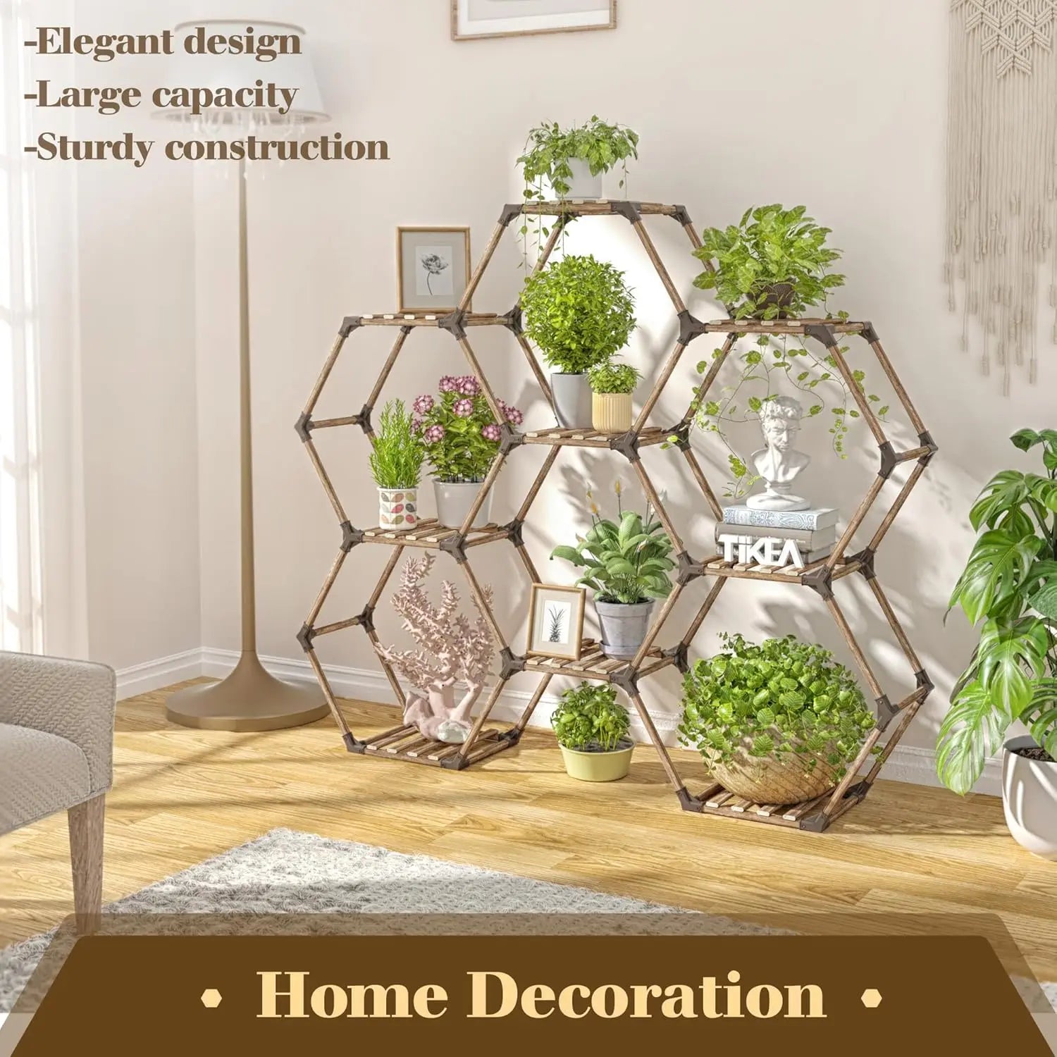 Hexagonal Plant Stand Indoor/ Outdoor