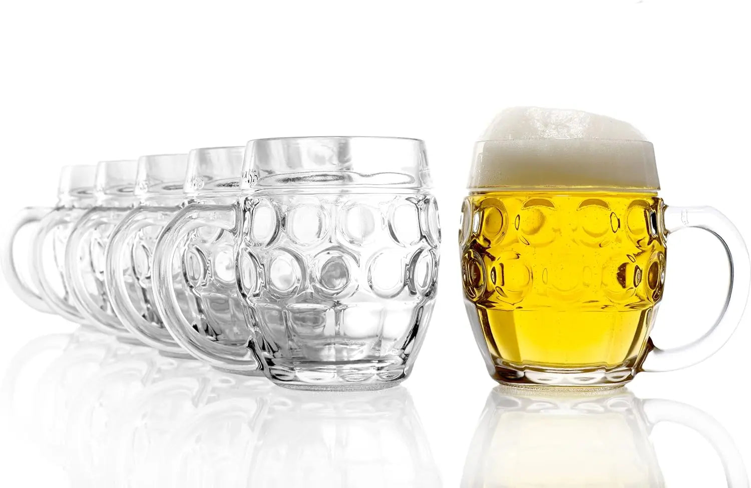Set of 6 Traditional German Beer Mugs