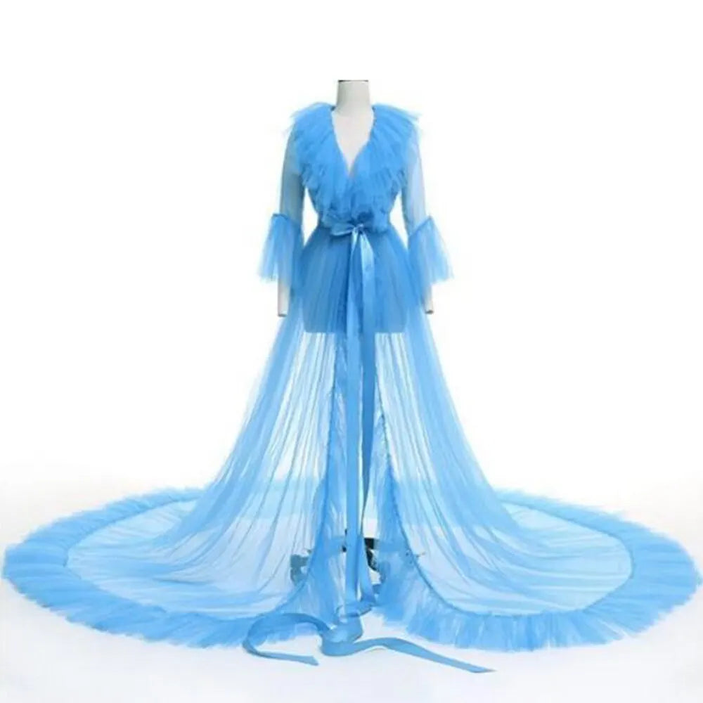 Sexy Long Tulle Dress Nightgown