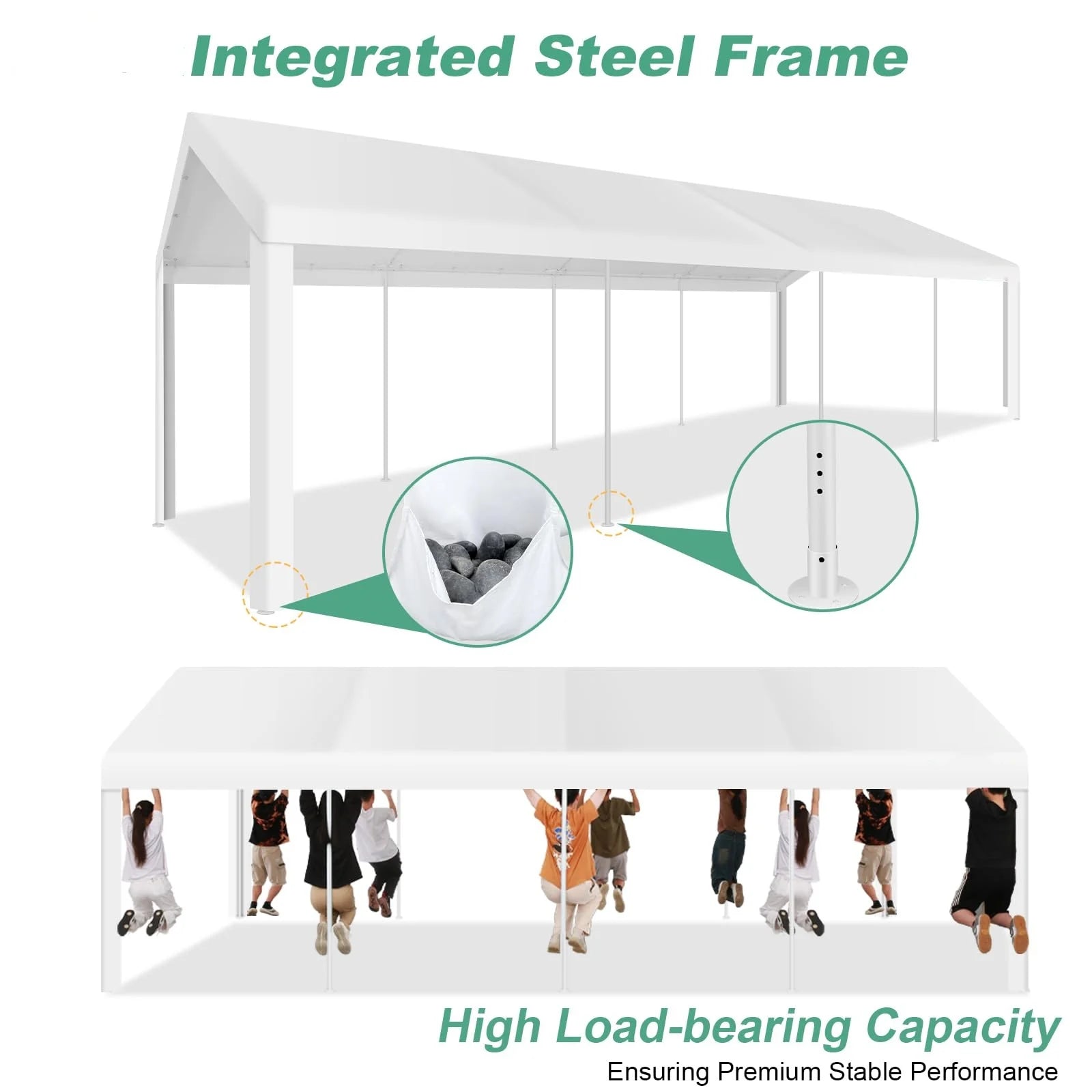 10 x 30 Canopy Tent Heavy Duty