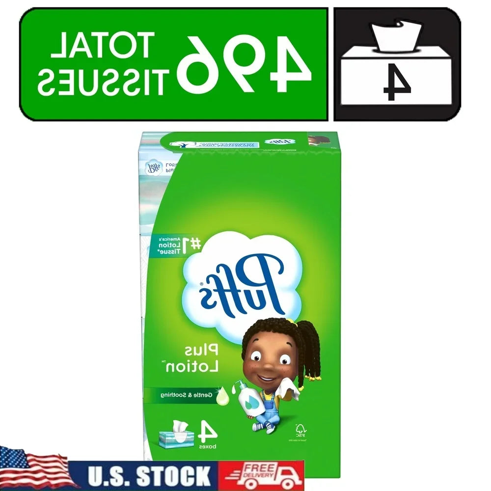 Plus Lotion Facial Tissues
