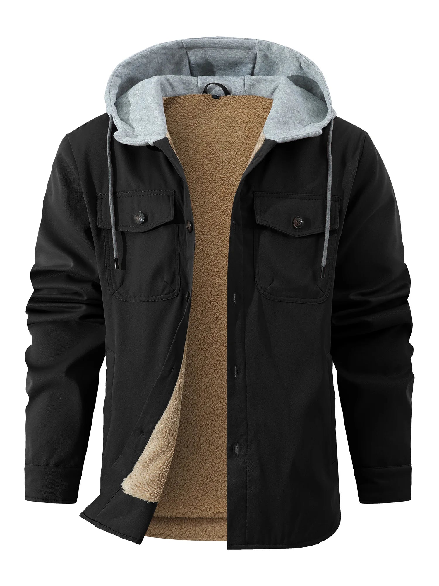 Fleece-Lined Hooded Jacket